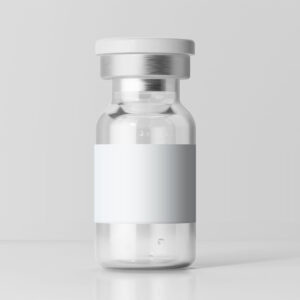 Unbranded research vial Plain unbranded glass vial